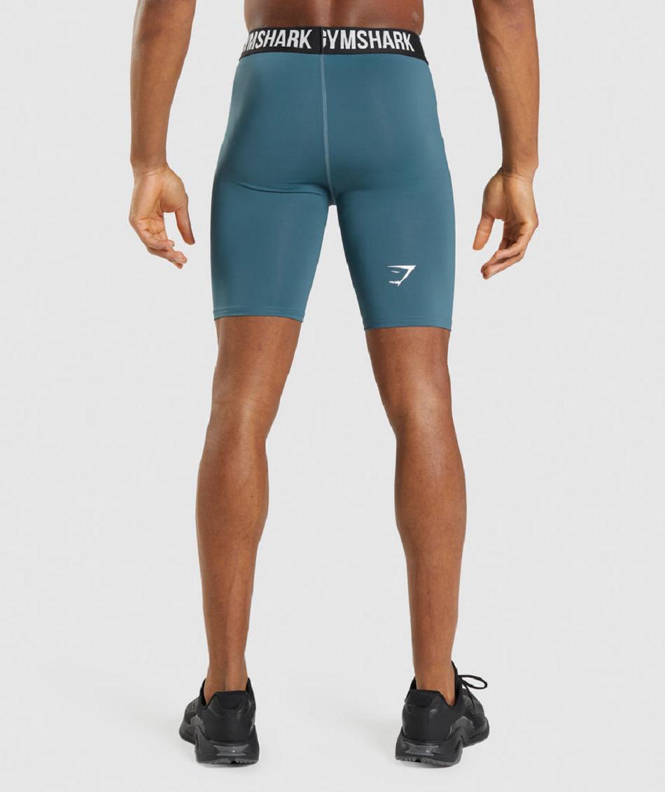 Pantalones Cortos Gymshark Element Baselayer Hombre Turquesa | CO 3930JPQ